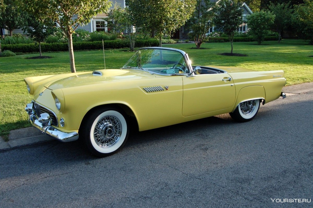 Ford Thunderbird 1955 Yellow Limited