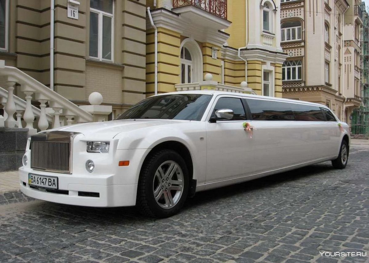 Rolls Royce Phantom лимузин белый