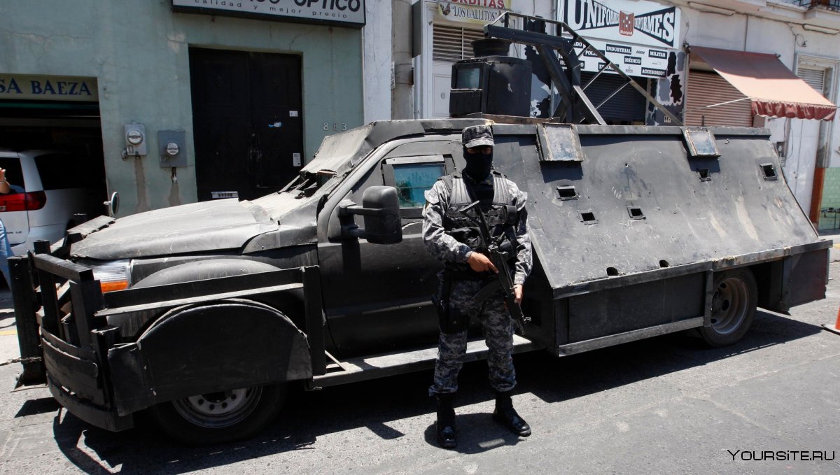 Мексика картели бронеавтомобиль