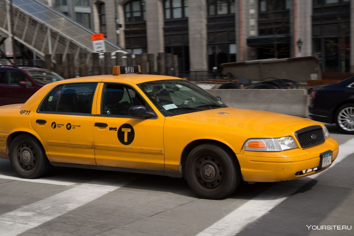 Нью-Йорк такси Манхеттен обои