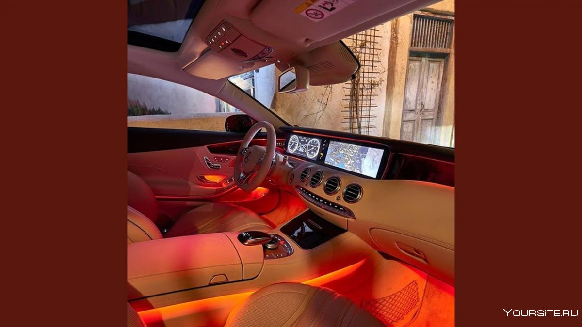 Mercedes w222 Interior Red Lights