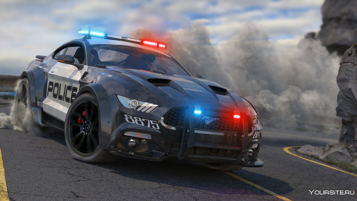 Ford Mustang gt 500 Police NFS