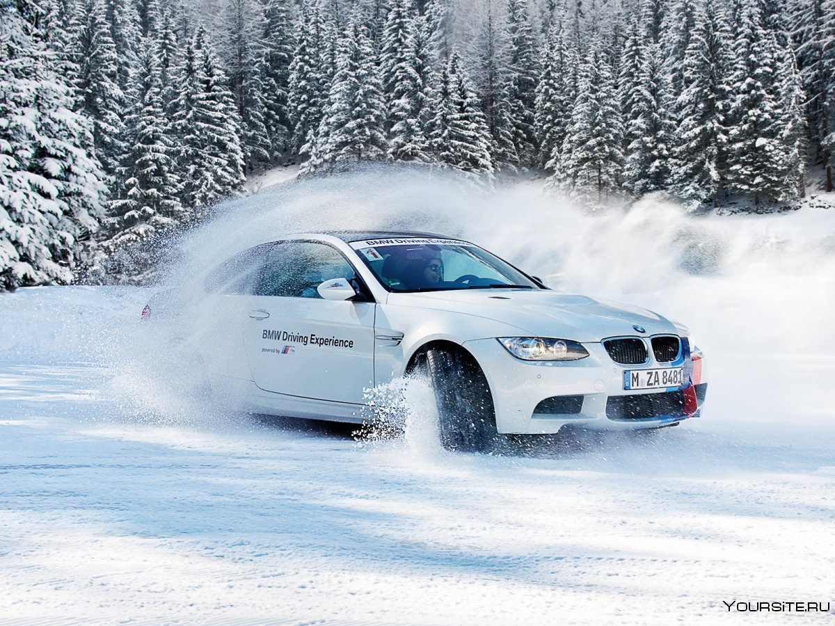 BMW зимний дрифт