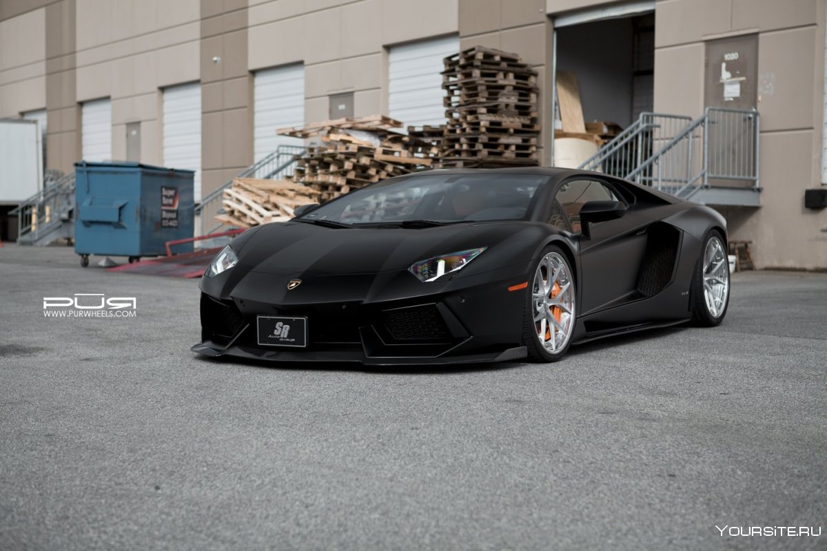 SR Lamborghini Aventador Black