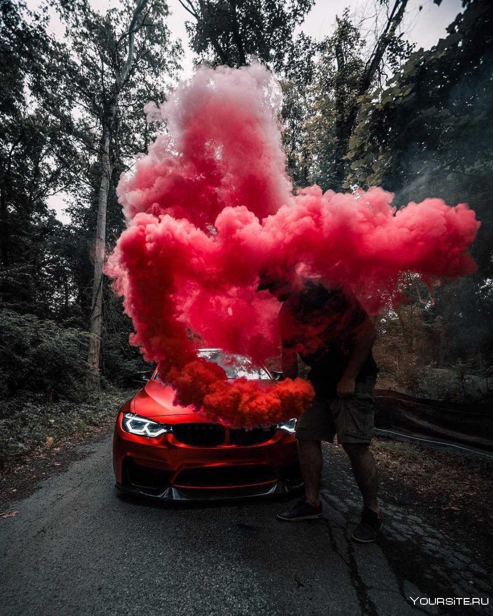 Цветной дым машина