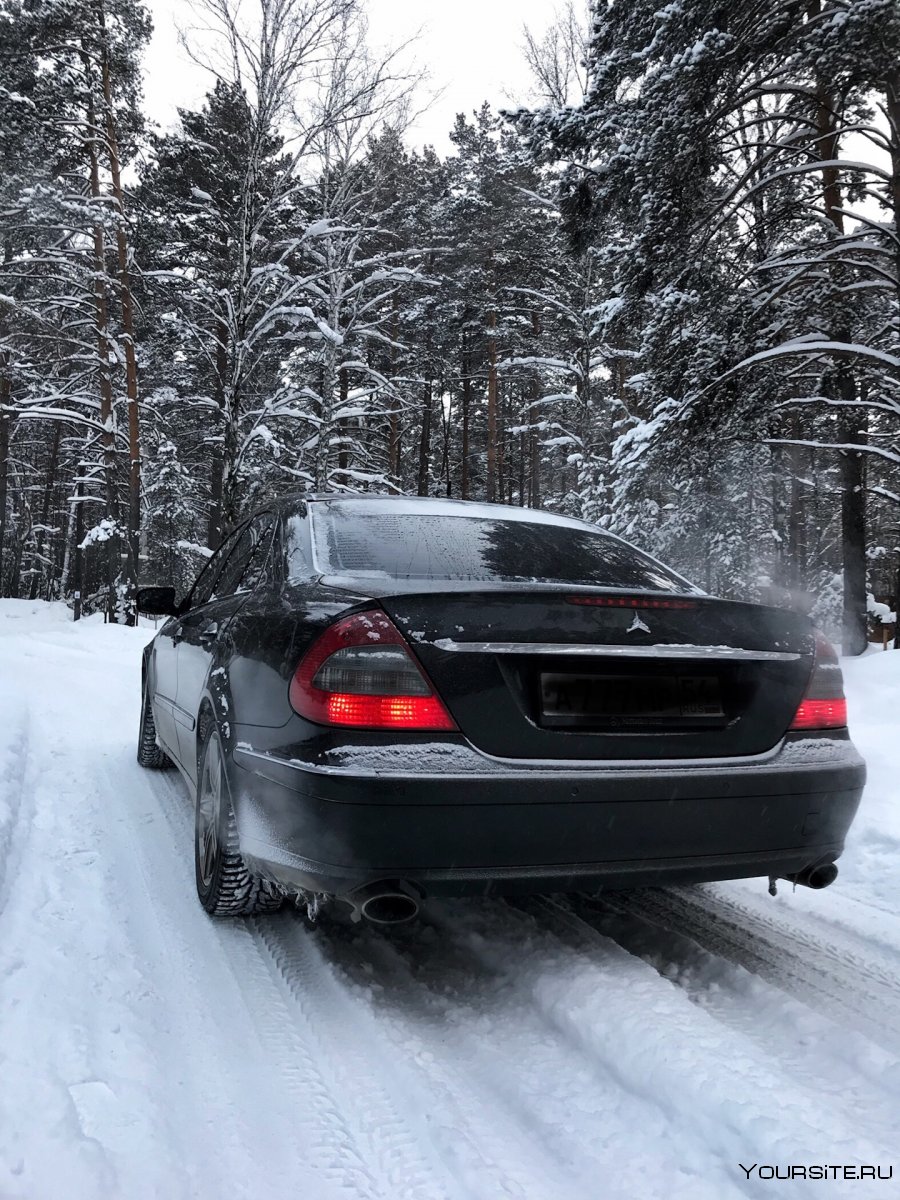 Mercedes e500 w212 зима