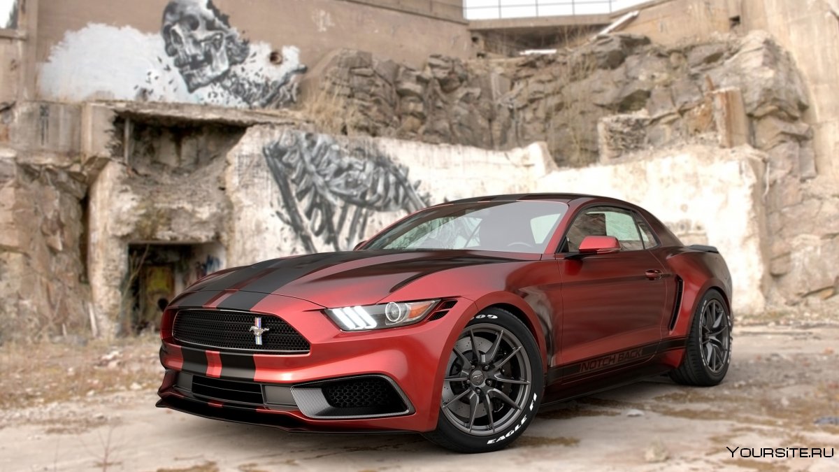 Ford Mustang 2017 бордовый