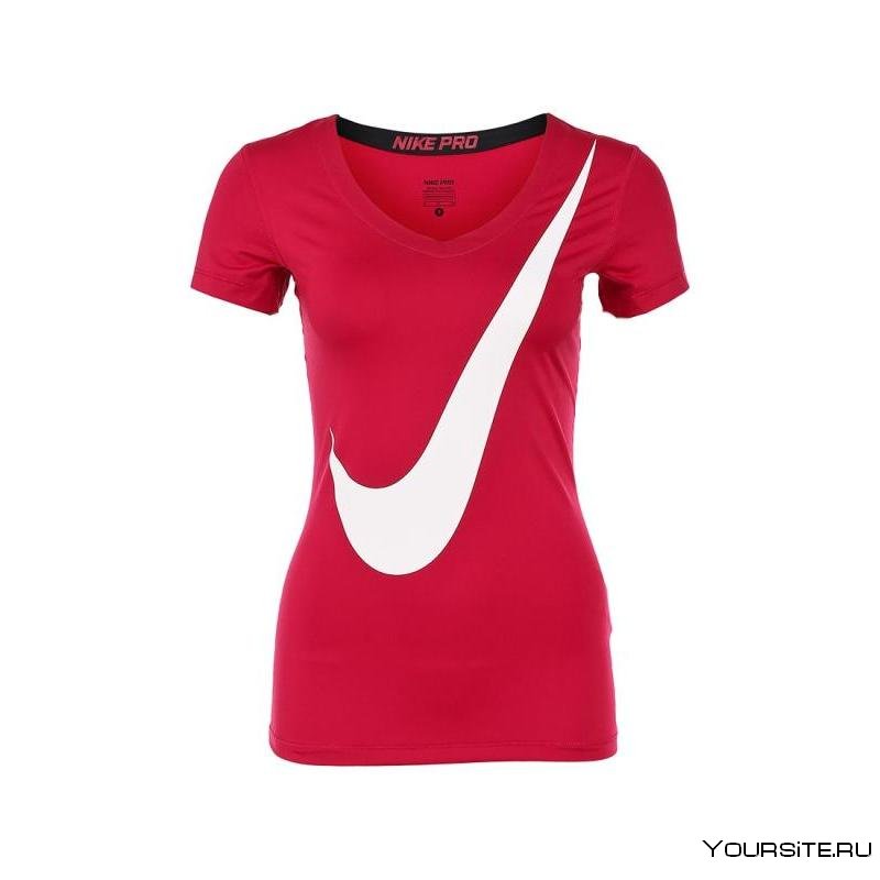 Футболка Nike женская бордовая