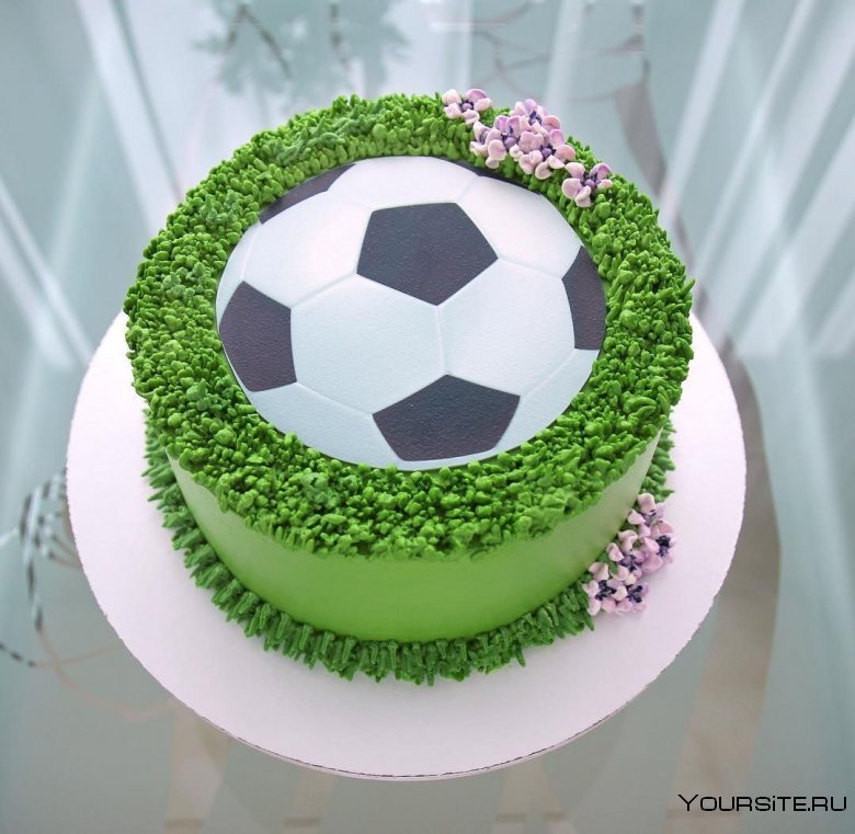 Футбольный торт смешной