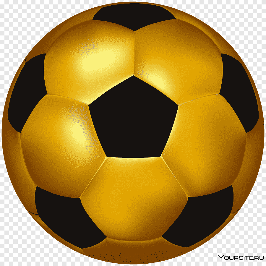 Футбольный мячик на прозрачном фоне
