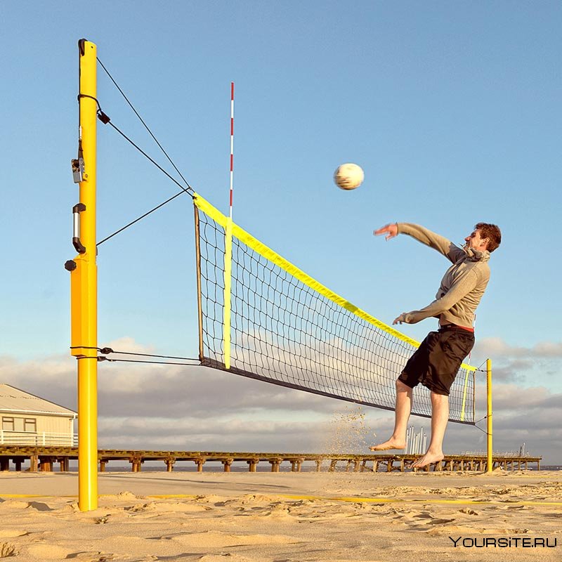 Пляжный волейбол вид сверху