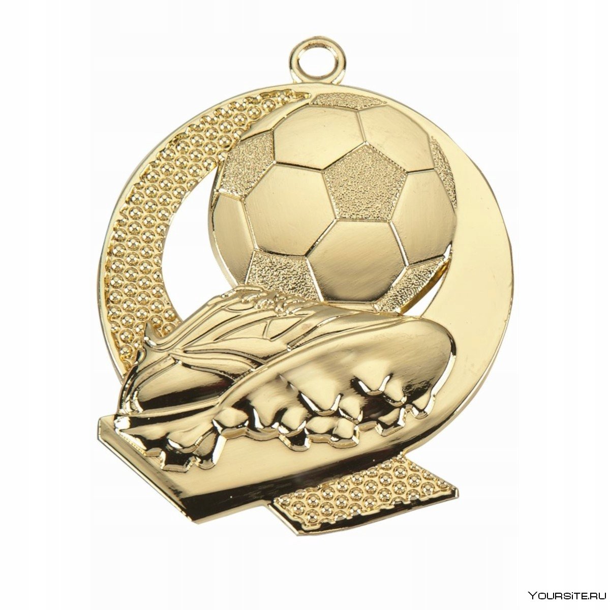 Золотая футбольная медаль