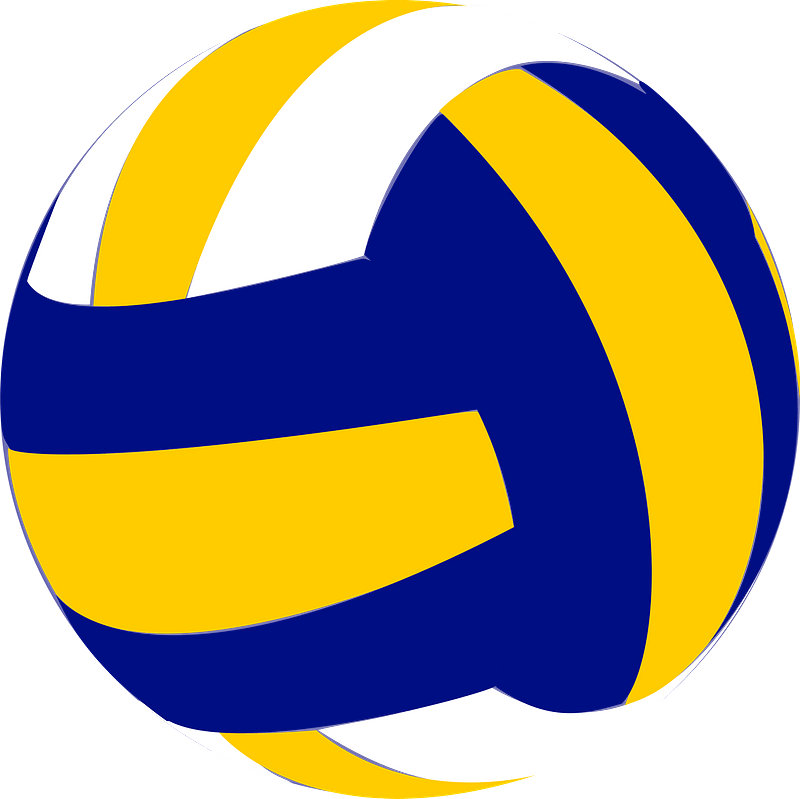 Волейбольный мяч на прозрачном фоне