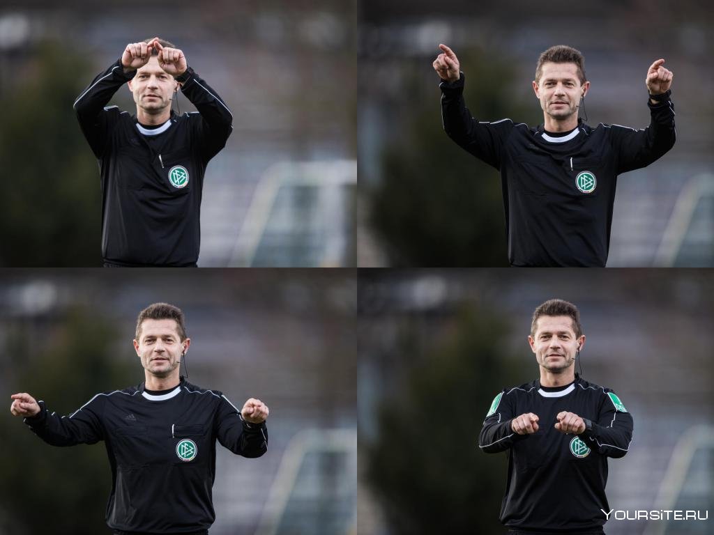 Пенальти жест судьи