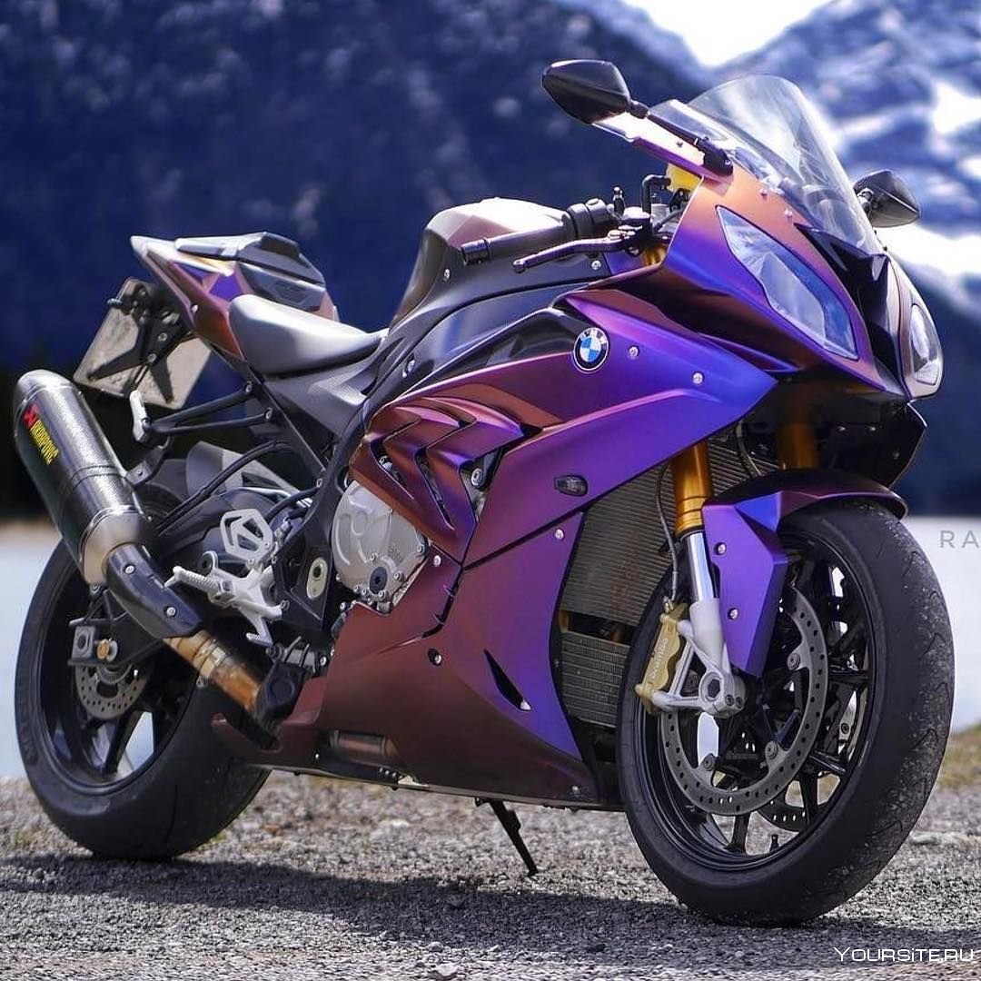 Мотоцикл BMW s1000rr фиолетовый