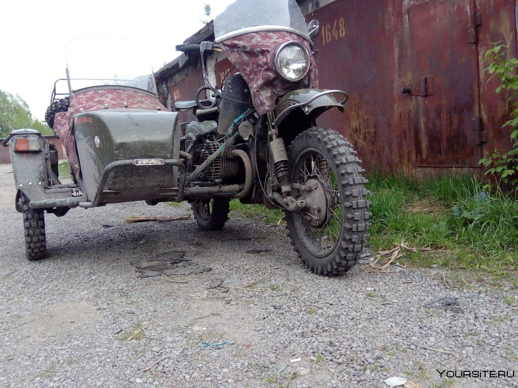 Мотоцикл Урал с приводом на коляску