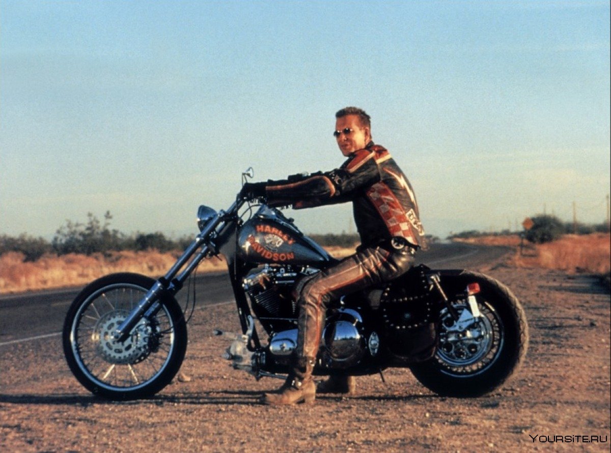 Харлей дэвидсон и ковбой мальборо мотоцикл