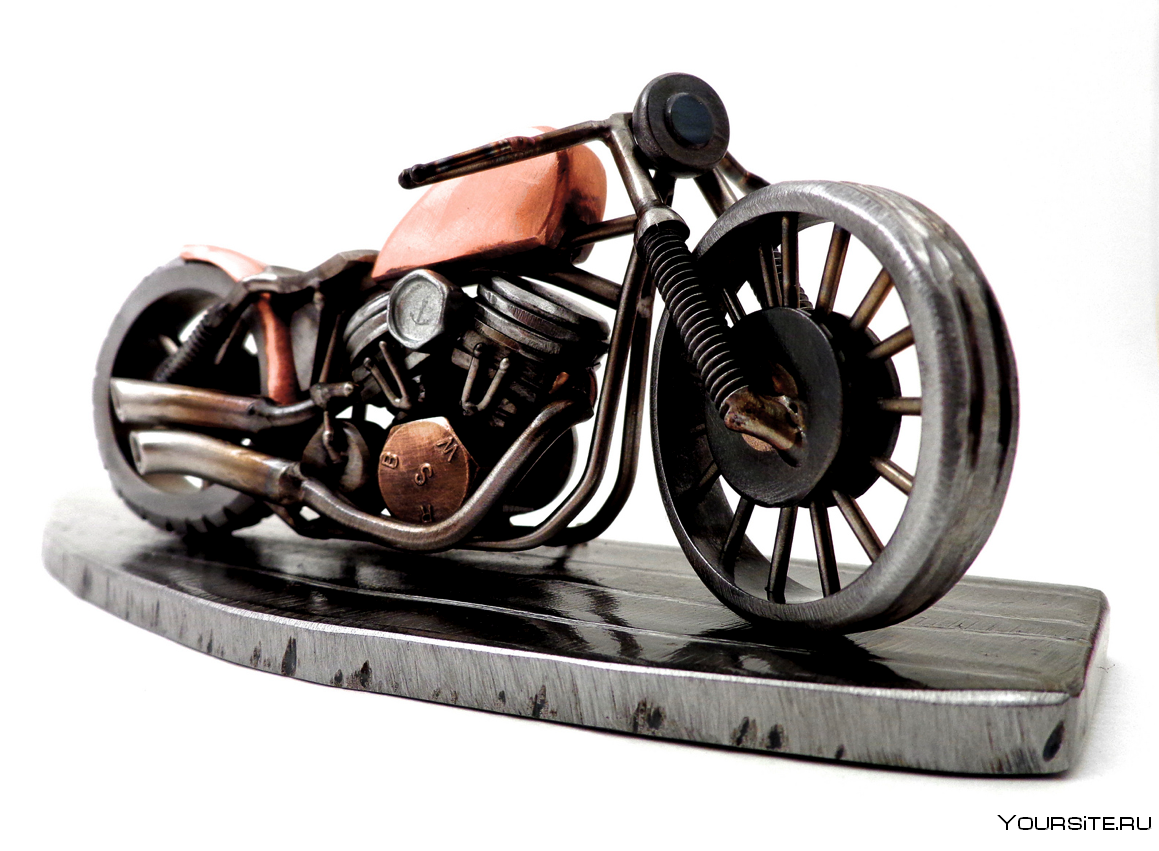 Мотоцикл из металлолома. Модели мотоциклов из железа. Мотоцикл из металла. Модельки мотоциклов из металла.