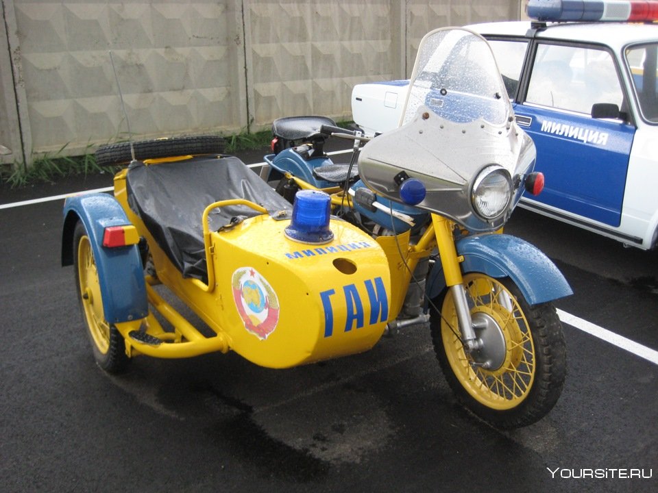 Мотоцикл Урал с коляской ГАИ