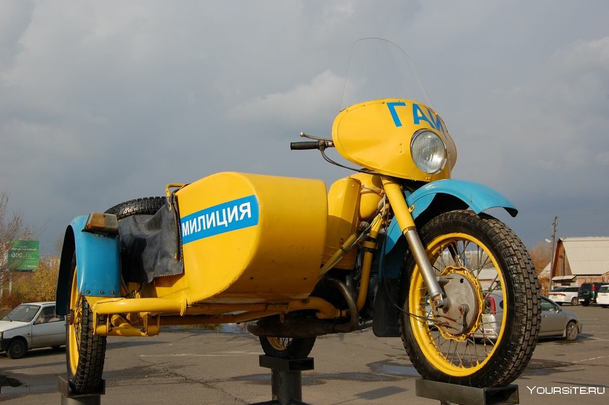 Урал мотоцикл милицейский СССР