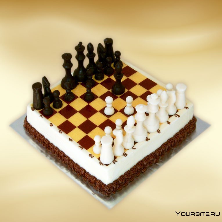 Торт с шахматной фигурой королевы заказать