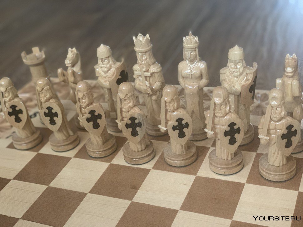 Резные шахматы Викинги