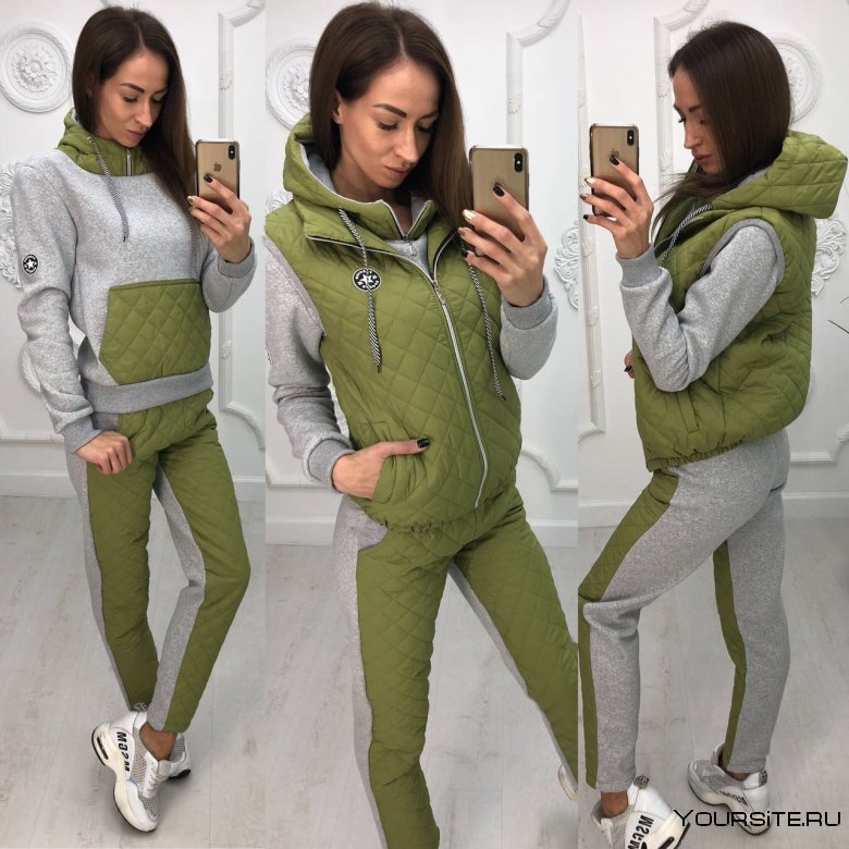 Брючный костюм с жилетом