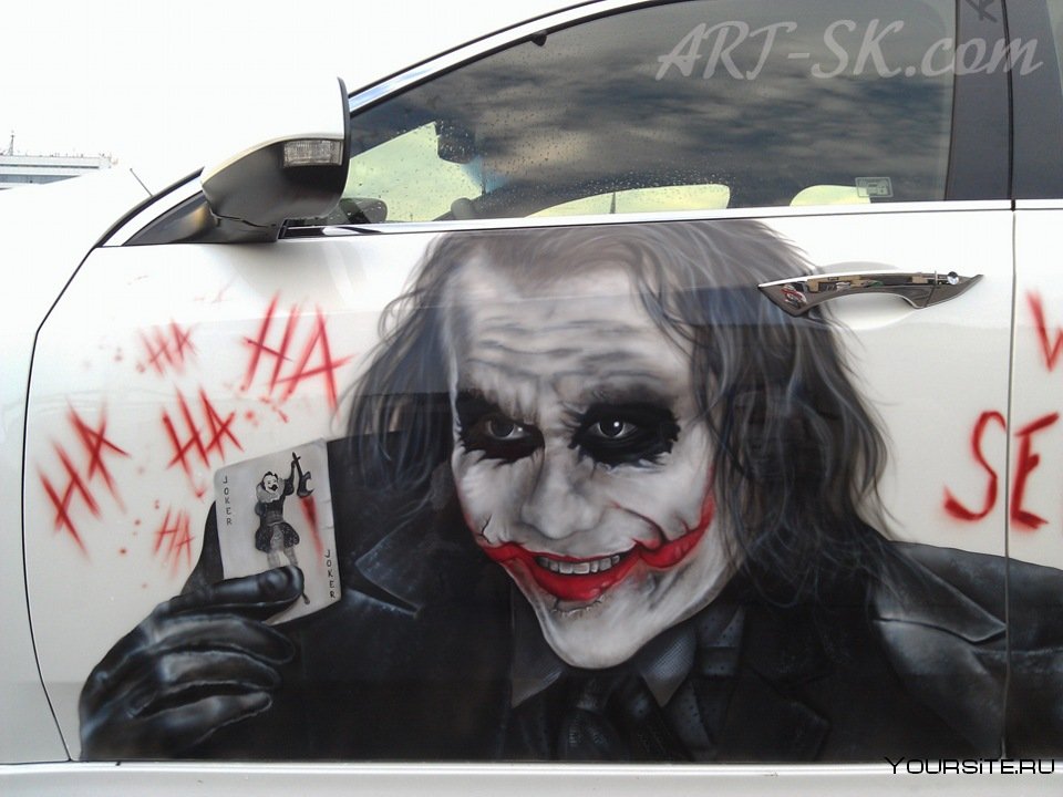 Джокер наклейка на машину