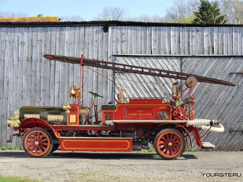 Пожарная машина Даймлер Леснер в 1904 году