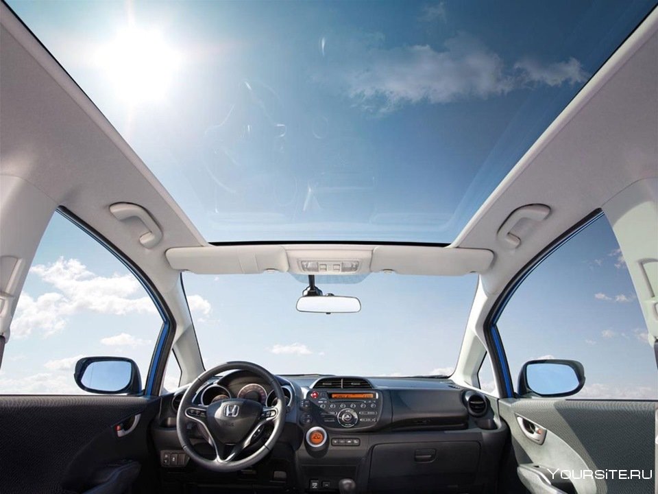 Honda Jazz 2013 панорамная крыша