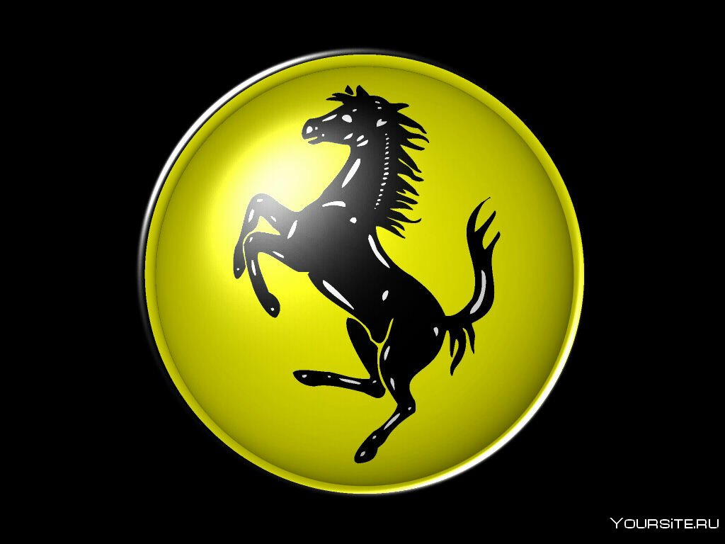 Эмблема лошади на автомобиле