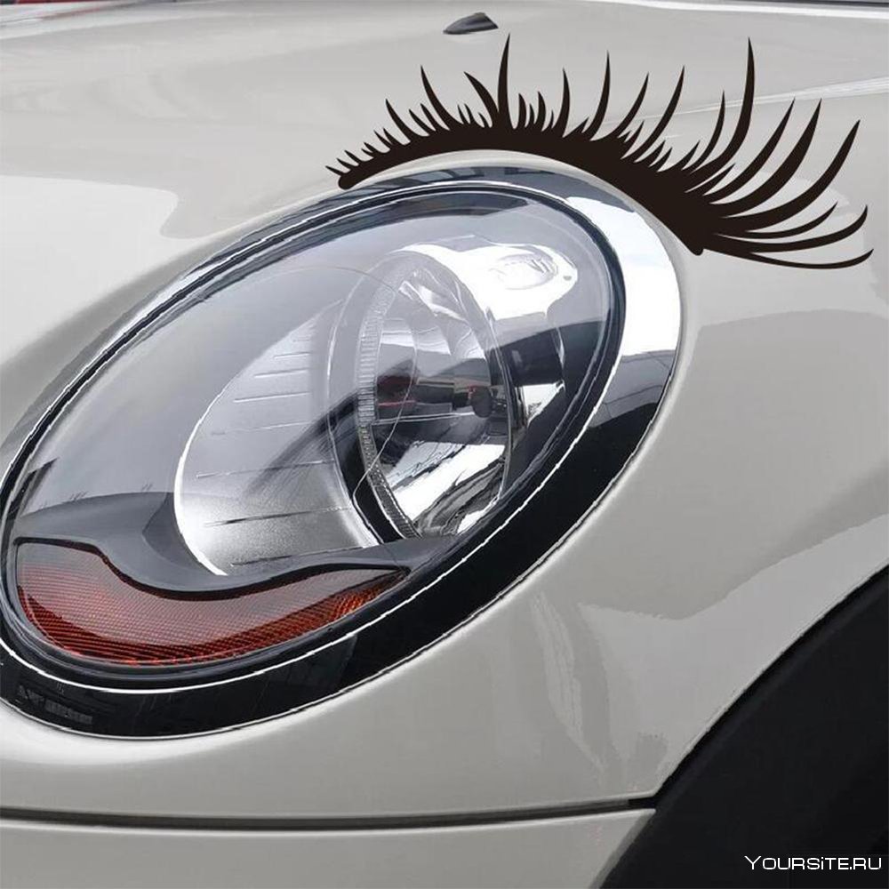 Машина с ресницами