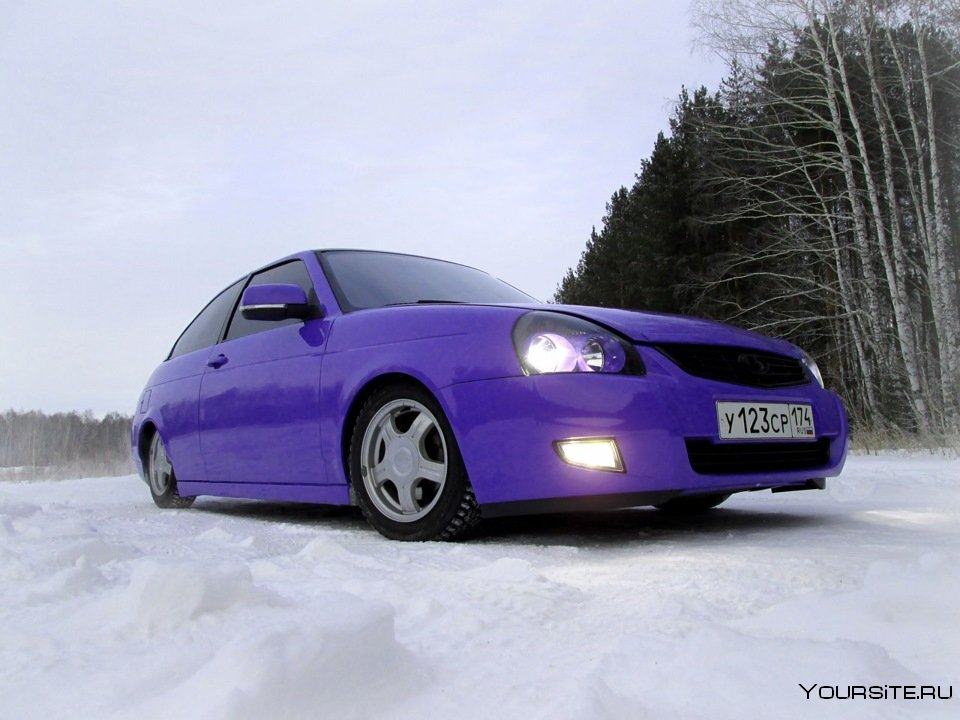 Лада Приора 2006 фиолетовый