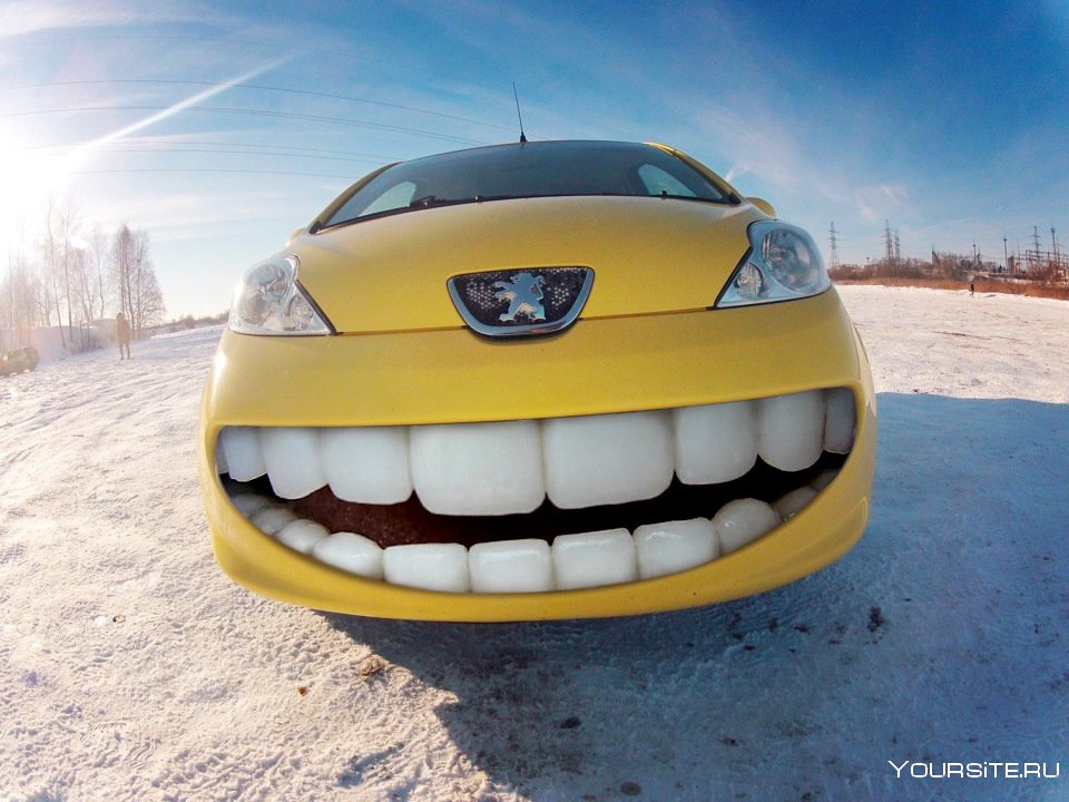 Peugeot 107 с зубами