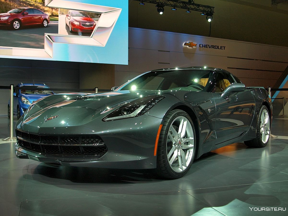 Chevrolet Corvette c6 z06 желтый