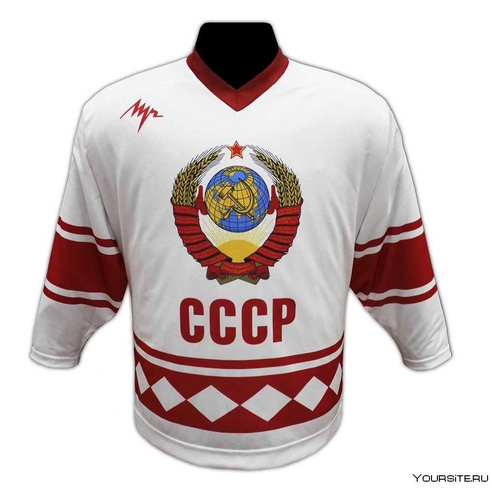 Хоккейная майка хоккейный свитер сборная СССР по хоккею