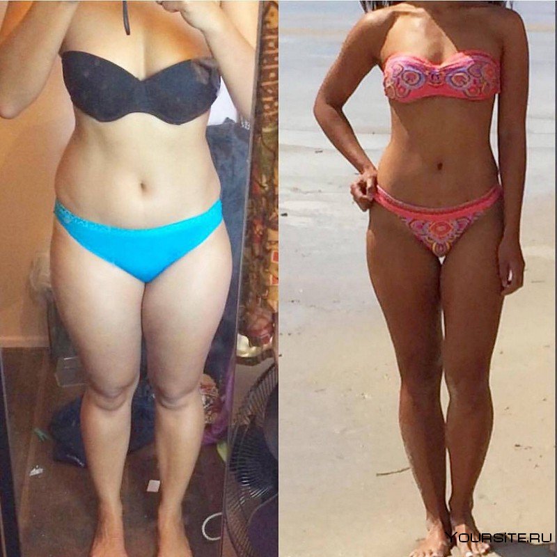 Фигура до и после похудения
