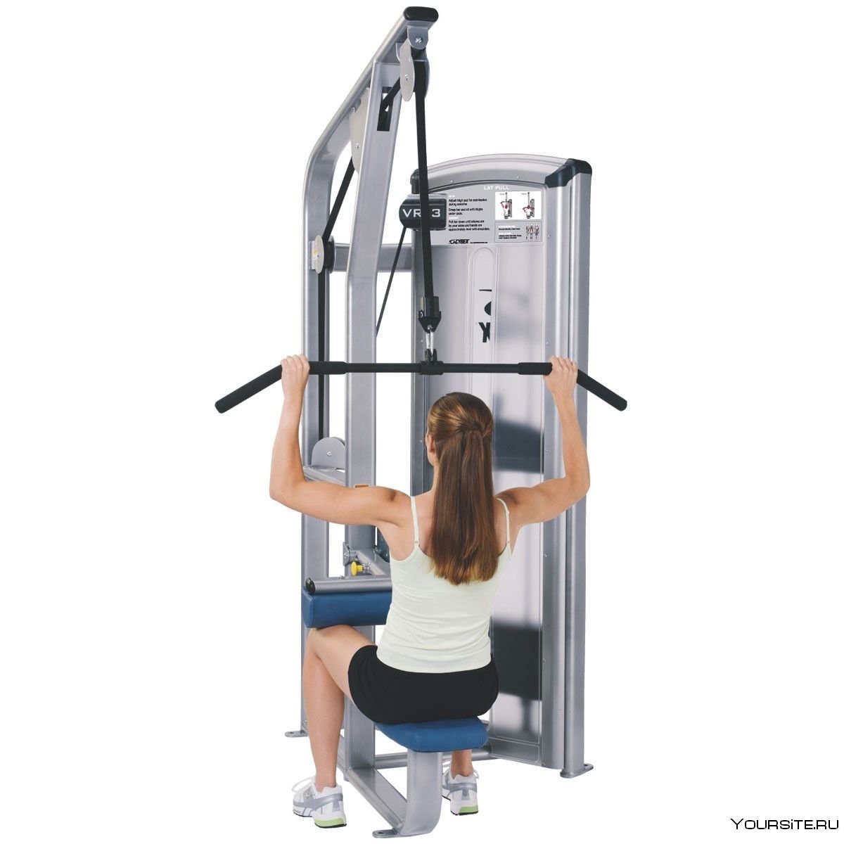 Техника выполнения тяга в тренажере Хаммер