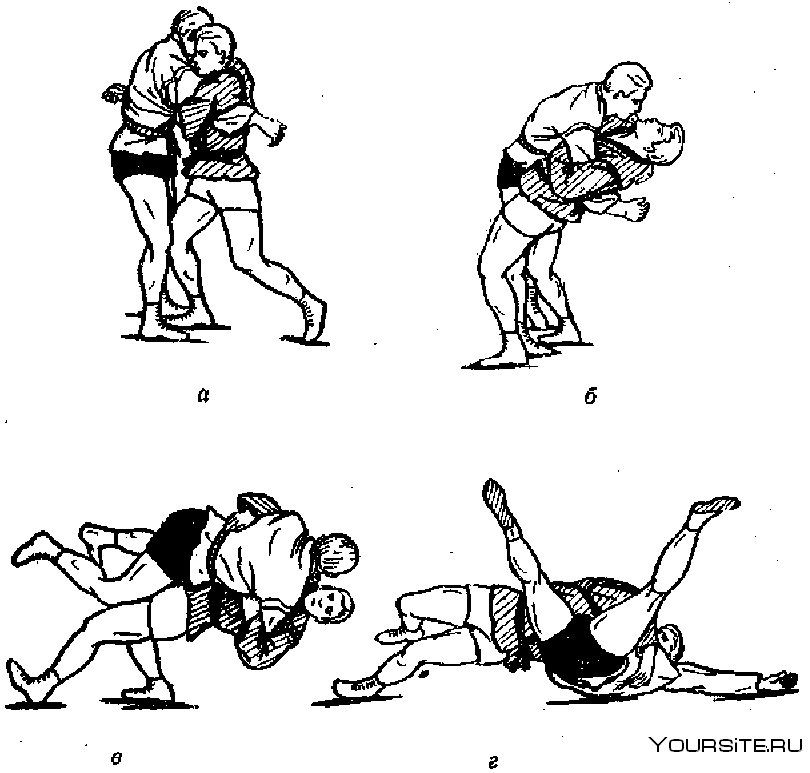 Самбо приемы броски