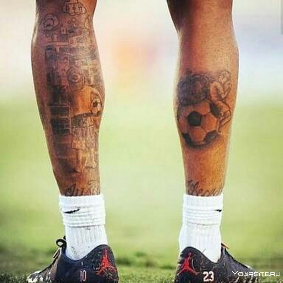 Футболист де Росси Татуировка ноги