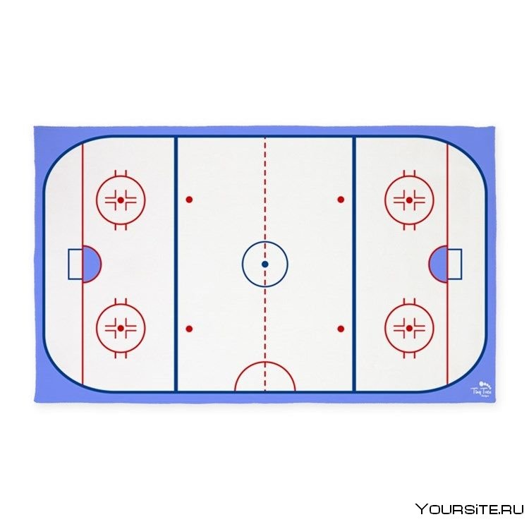 Разметка хоккейного поля
