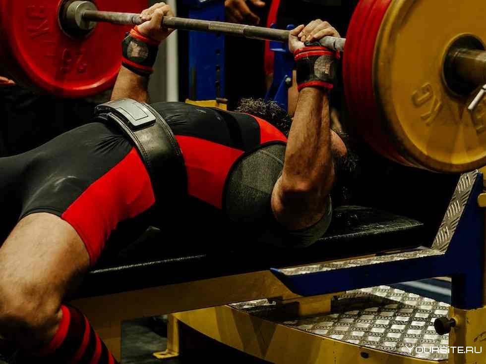 The Powerlifter Bench Presses