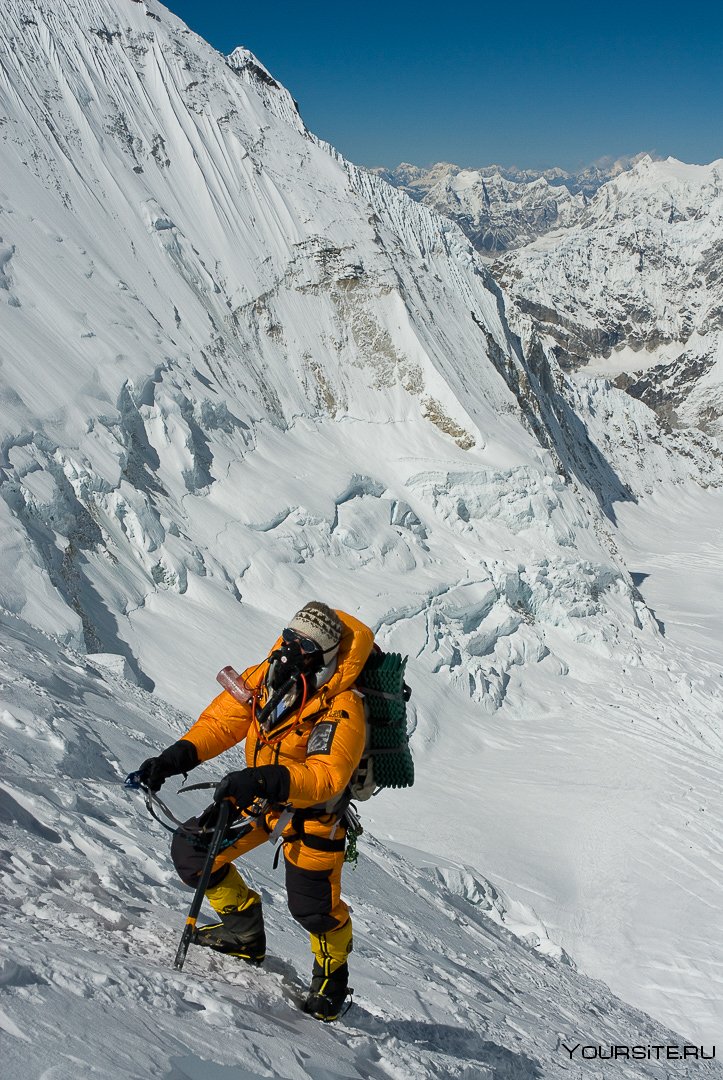 Спуск на лыжах с эвереста - 30 фото