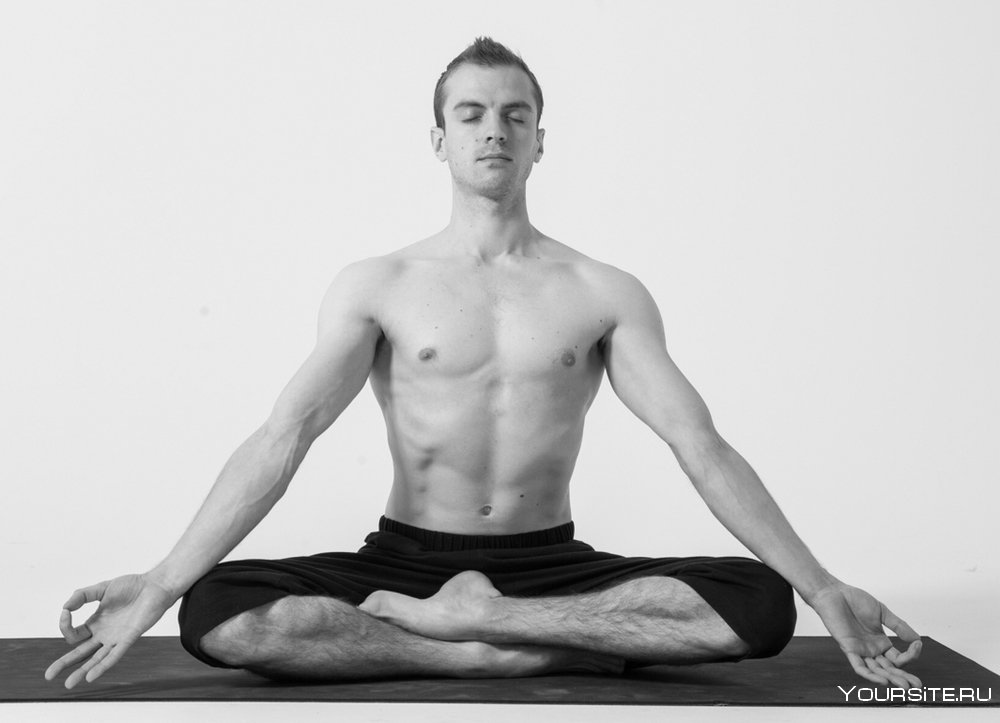 Поза йоги с закрученными ногами