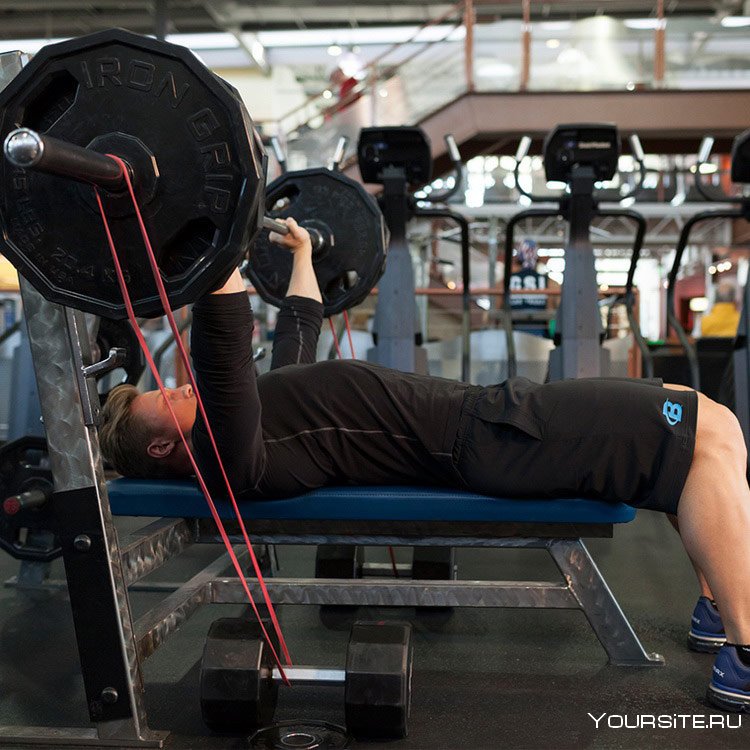Жим лежа с резиной