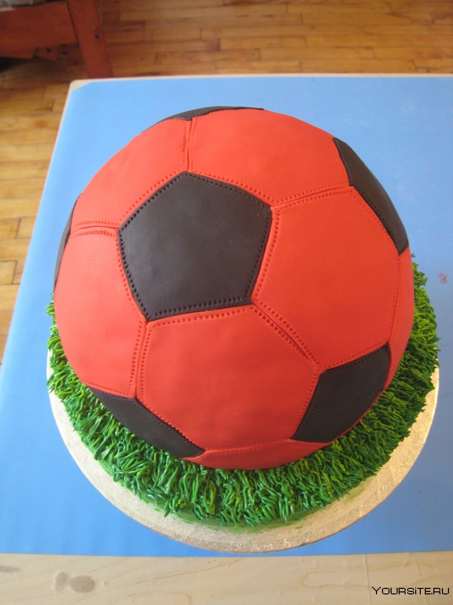 3д торт футбольный мяч