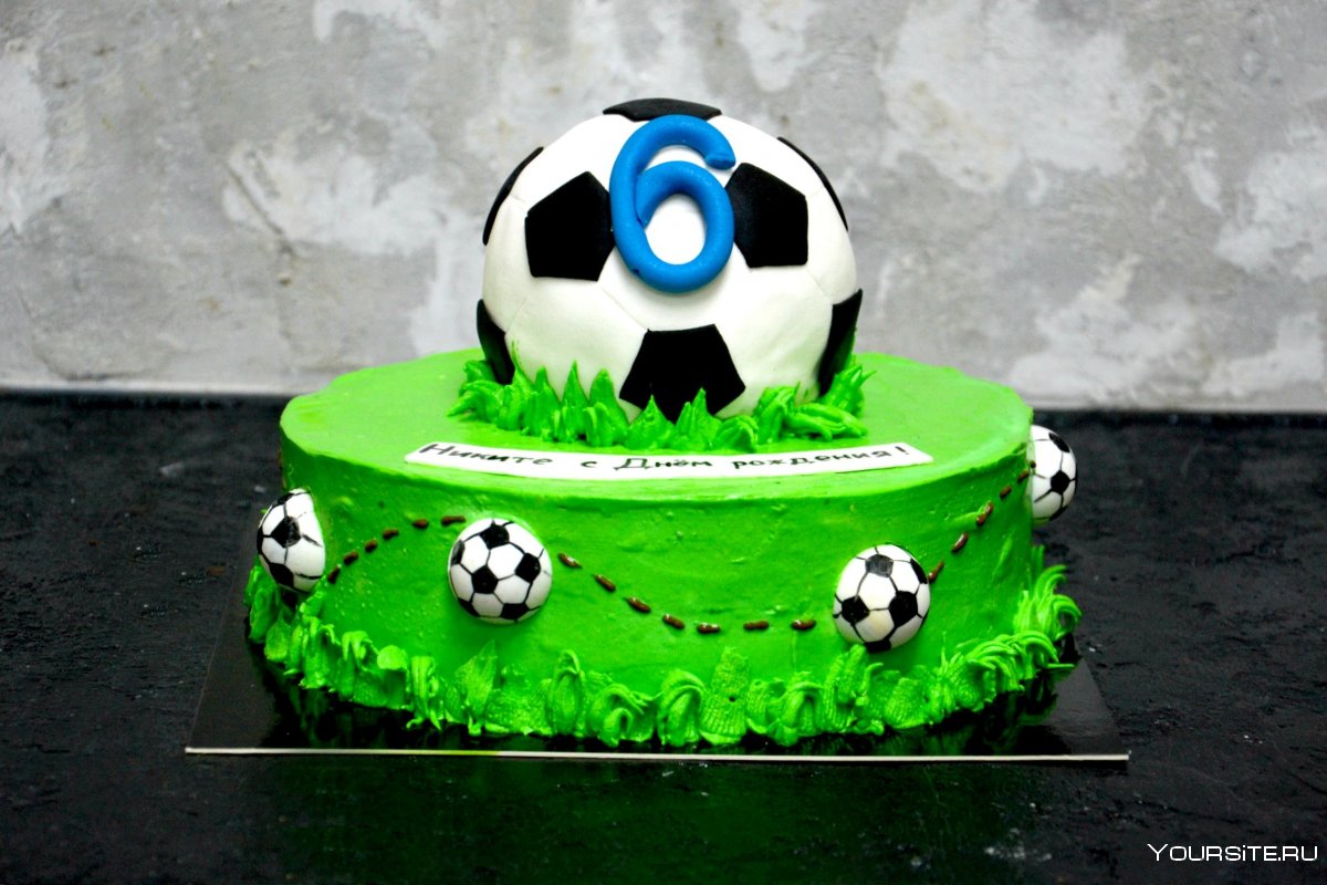Торт футбольный мяч для мальчика 10 лет