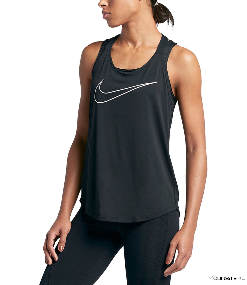 Nike Dry майка для бега женская