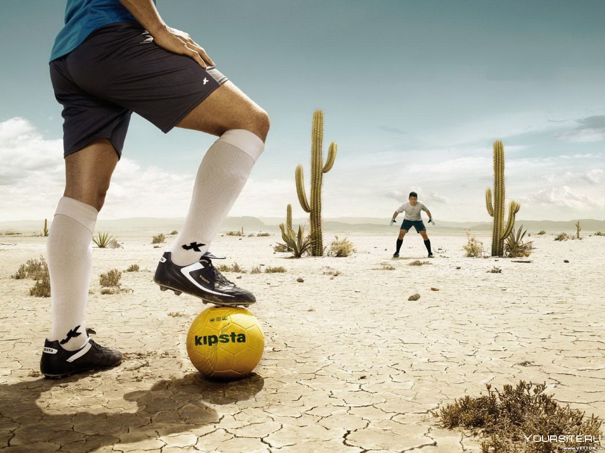 Креативная реклама футбола