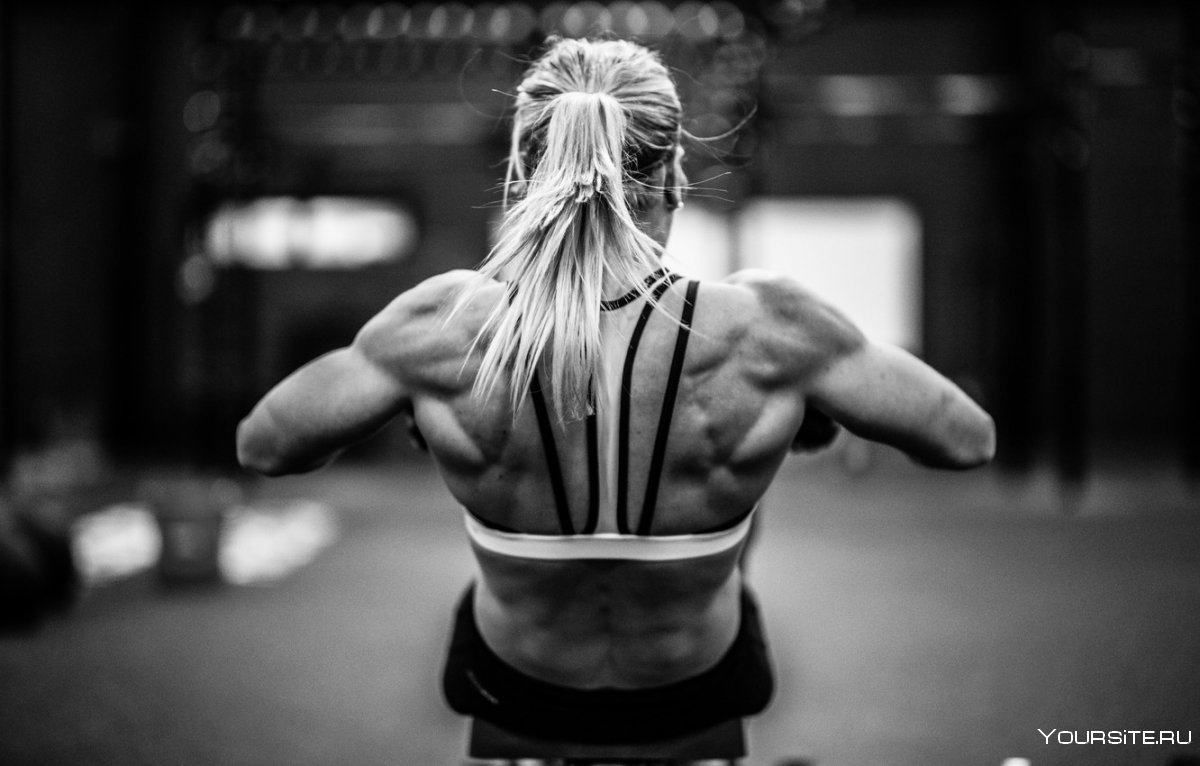 Фитнес мотивация чб